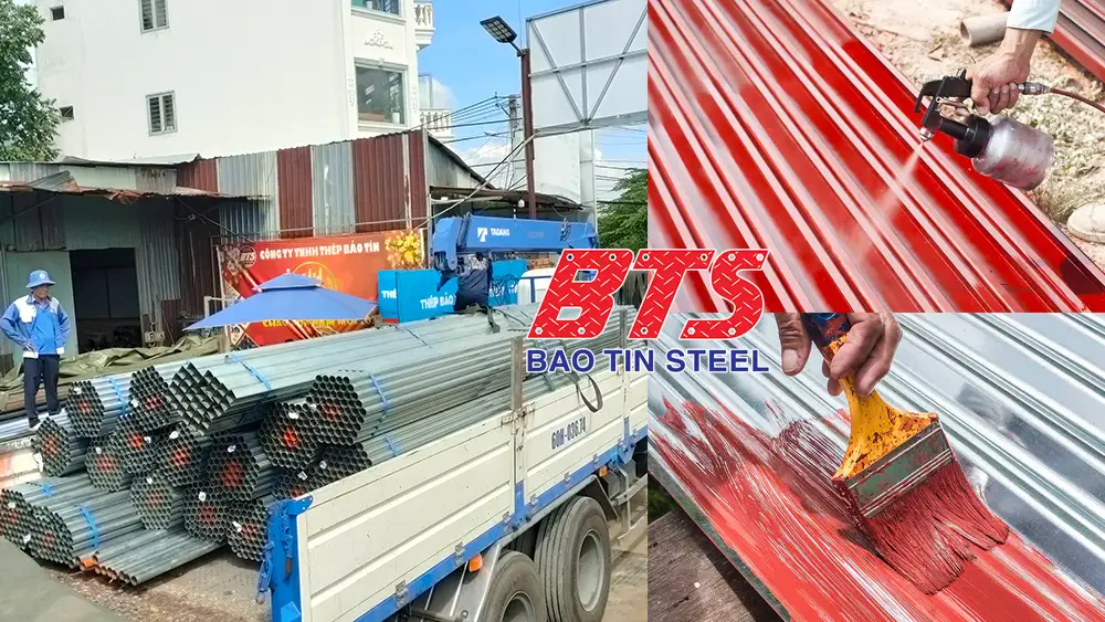 Hướng dẫn các bước sơn ống thép mạ kẽm