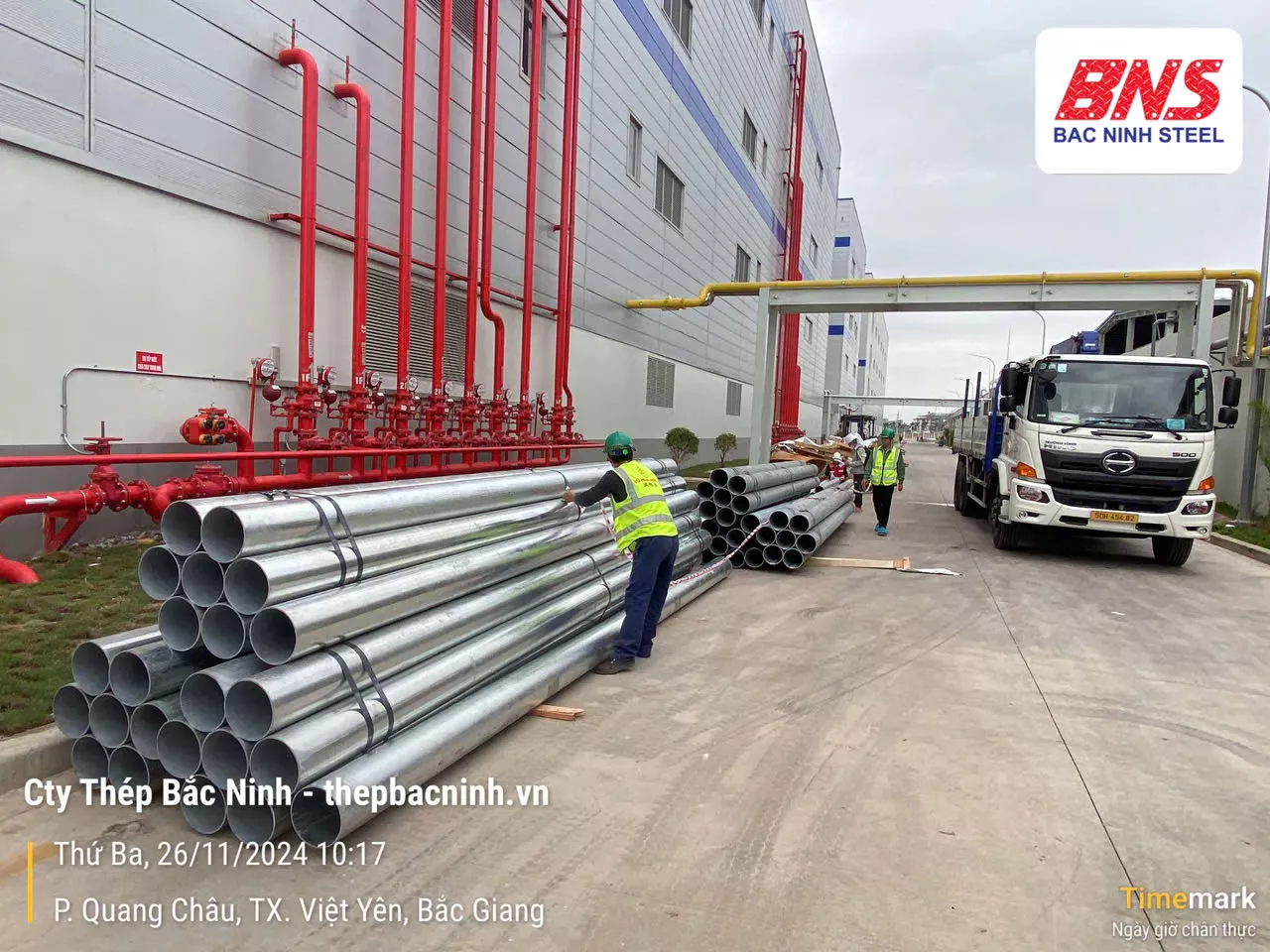 Ống thép mạ kẽm Ø114mm