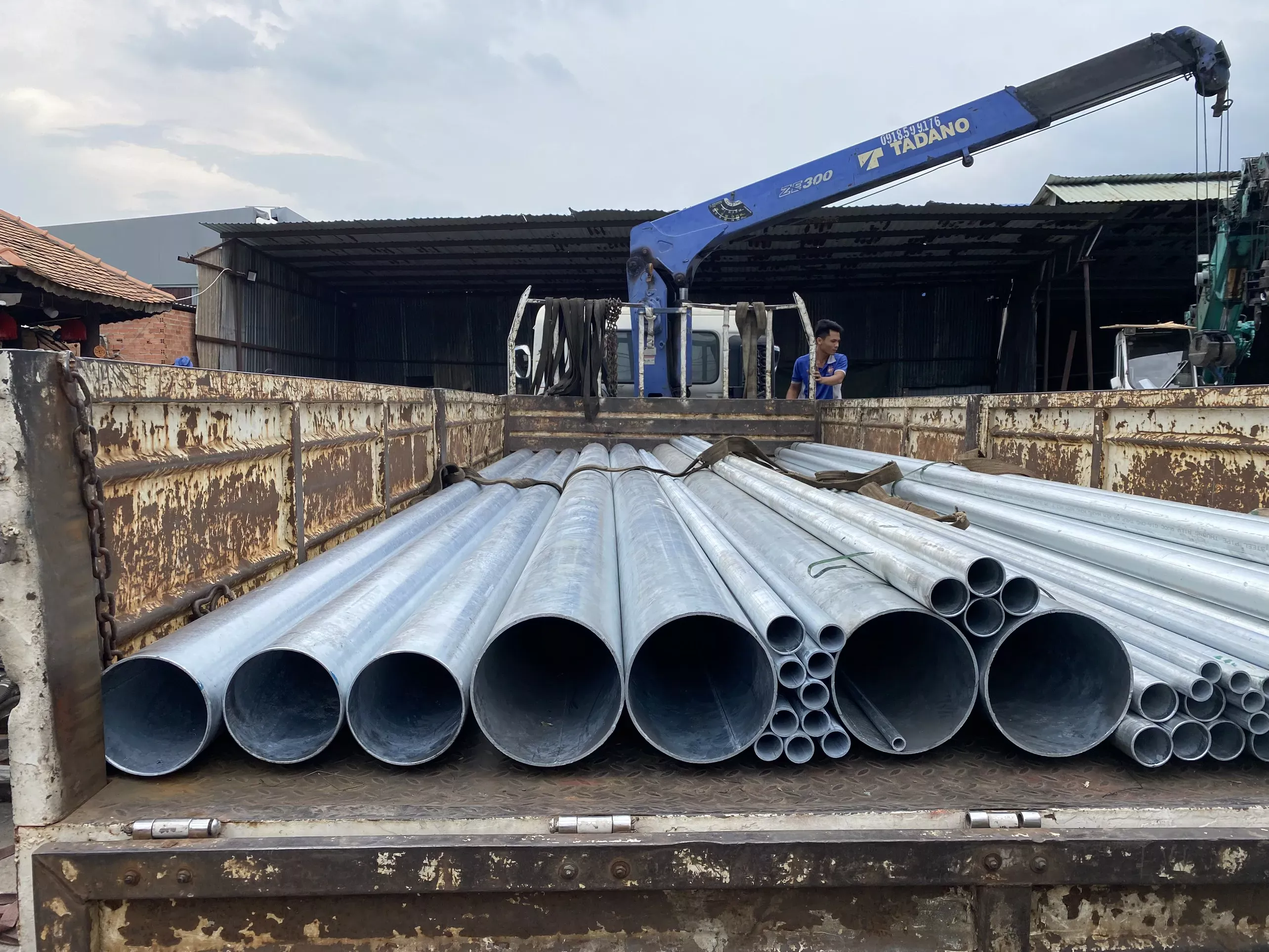 Ống thép mạ kẽm Ø168mm
