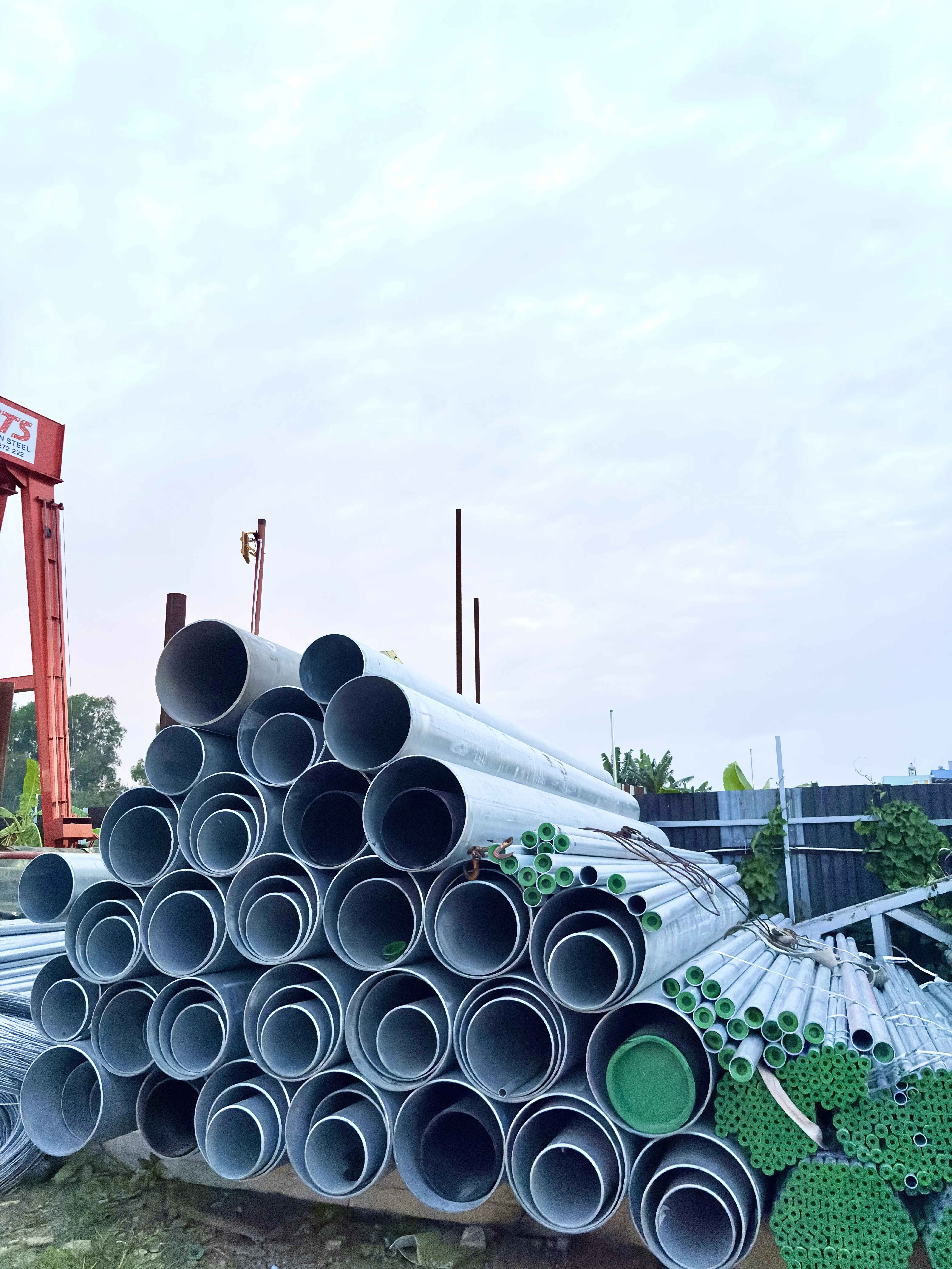 Ống thép mạ kẽm Ø323mm