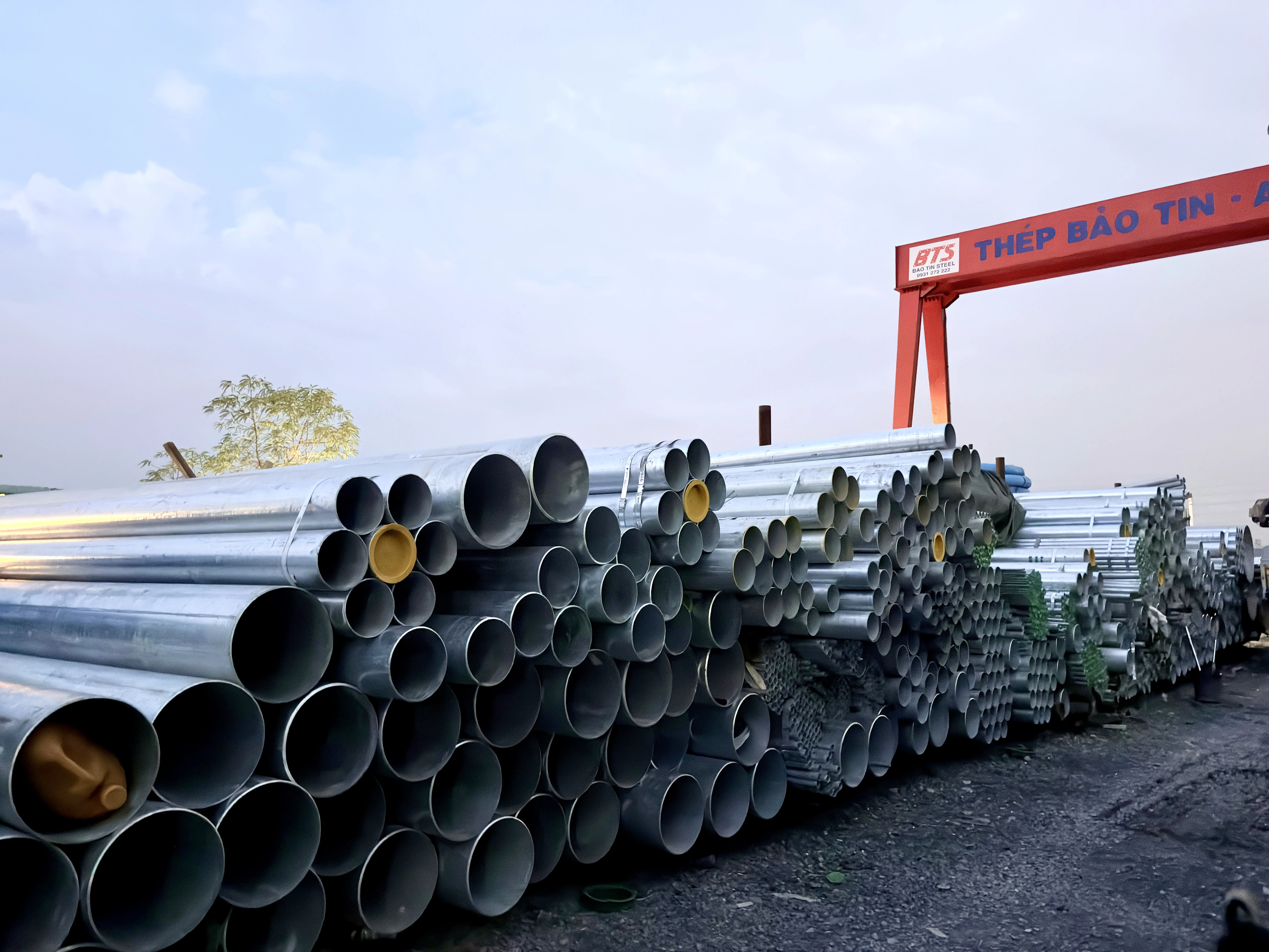 Ống thép mạ kẽm Ø355mm