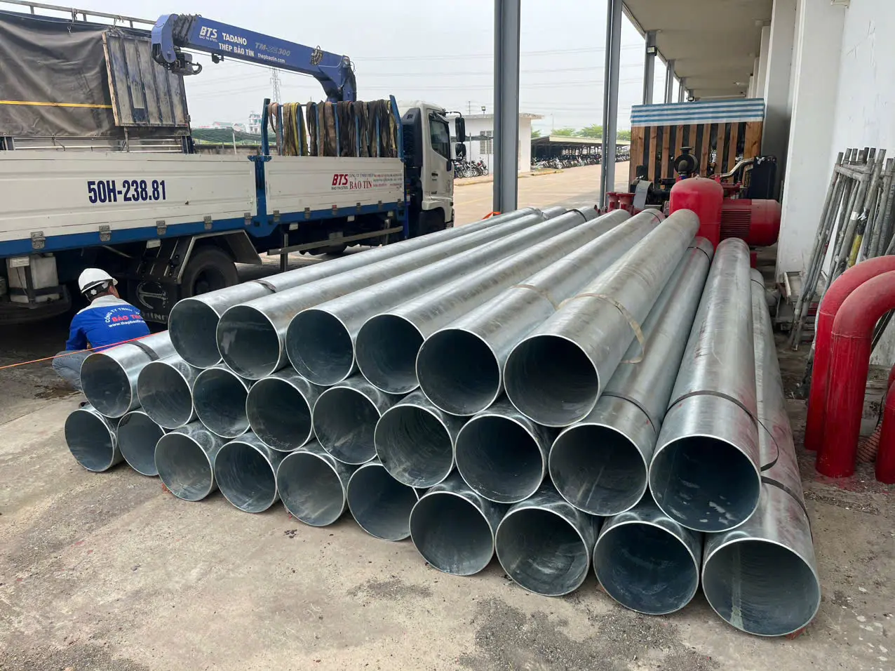 Ống thép mạ kẽm Ø559mm